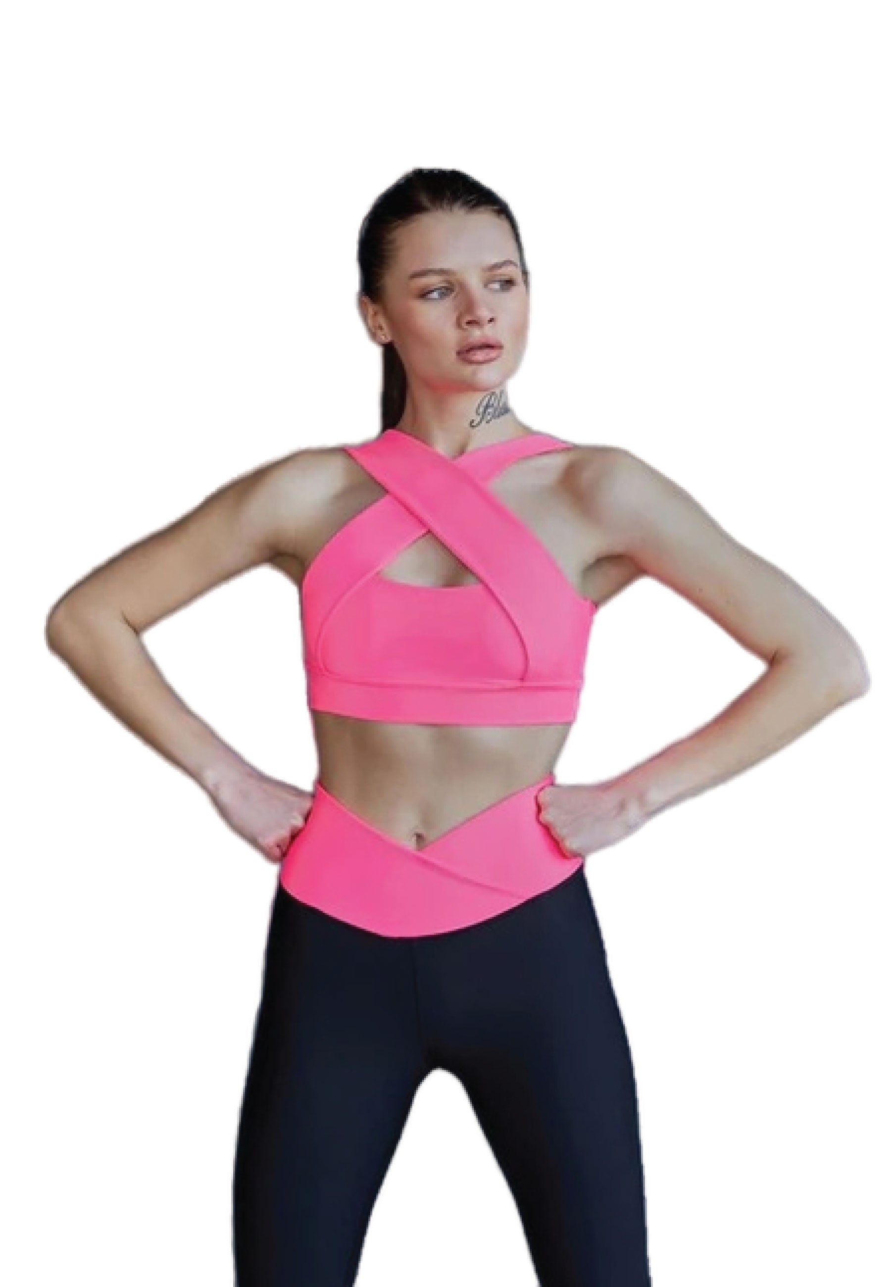 193 Decoltée Sport Bra in Pink Dancing Queens