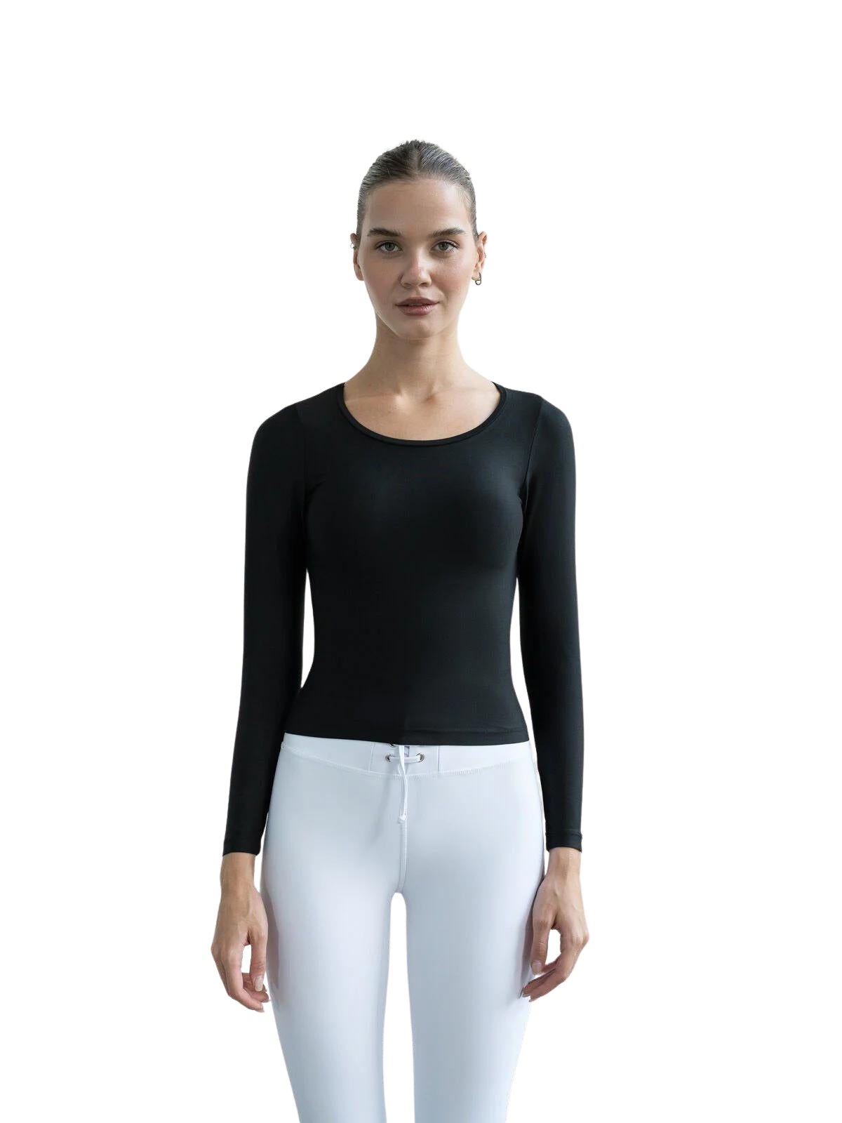 091 Langarm Top in Schwarz Dancing Queens
