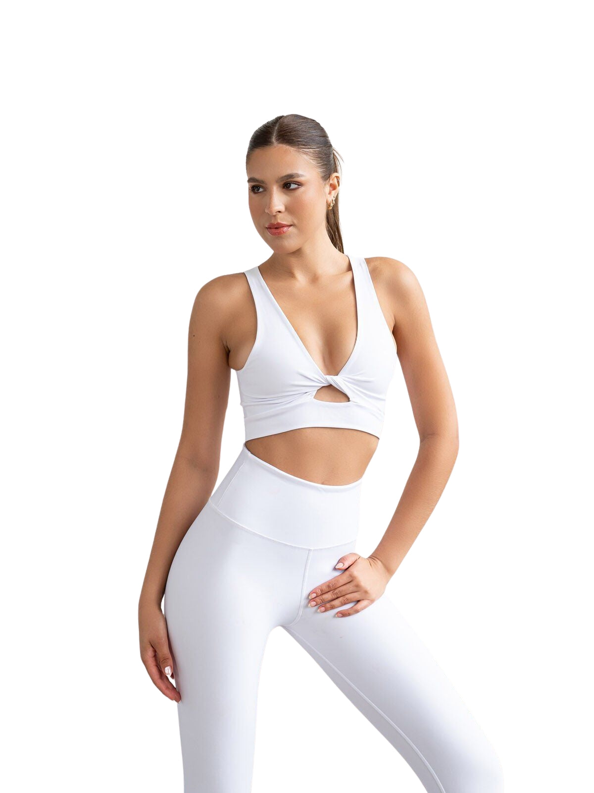 502 Sport Bra in Weiss Dancing Queens