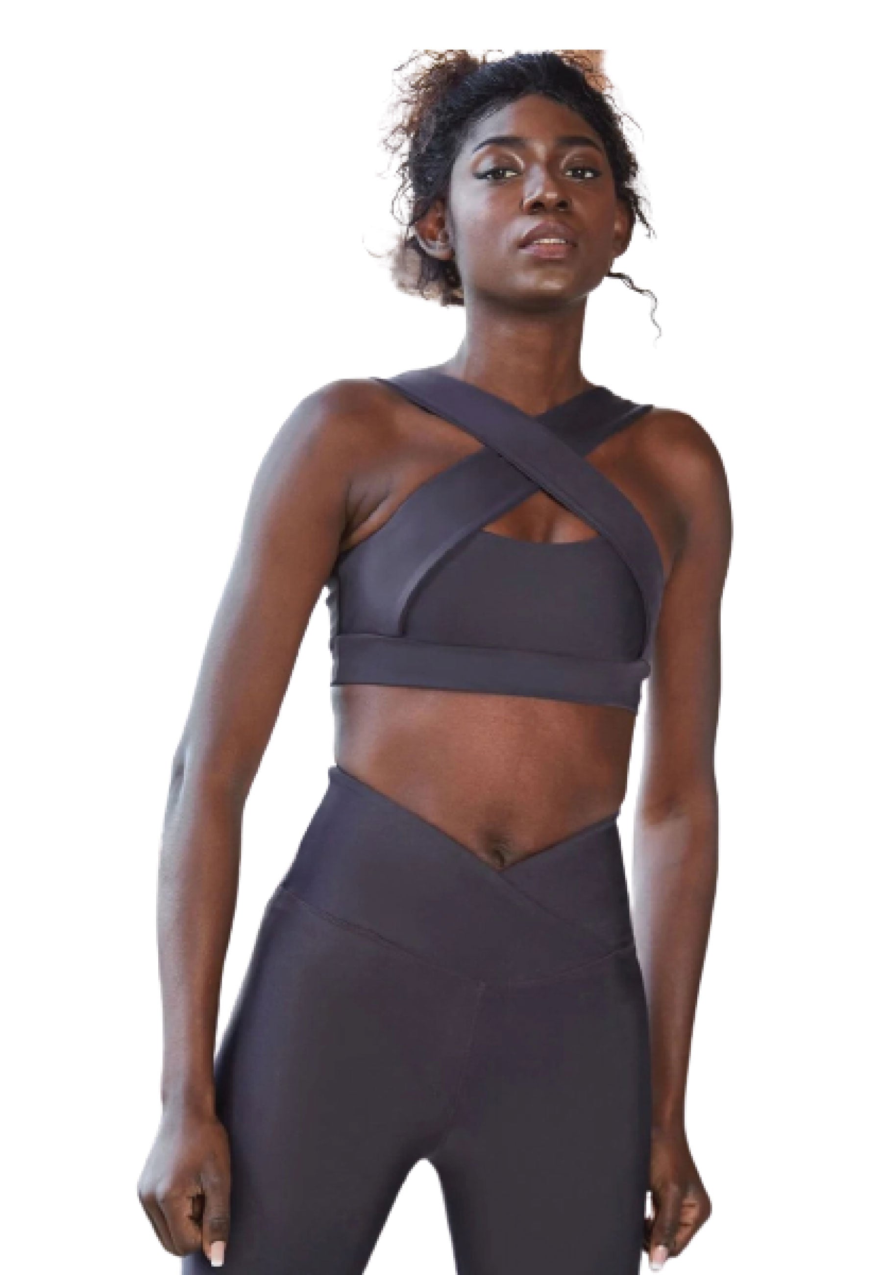 206 Decoltée Sport Bra in Antrazit Dancing Queens