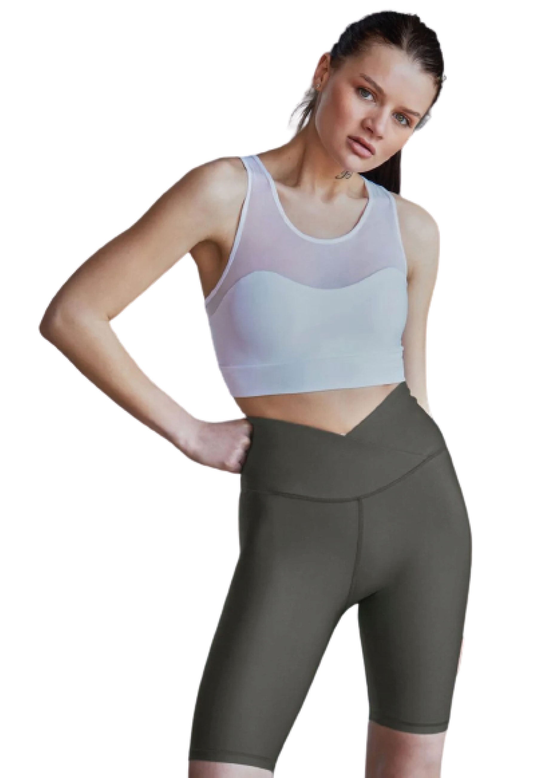 203 Spor Bra Tulle Detailed in Weiss Dancing Queens