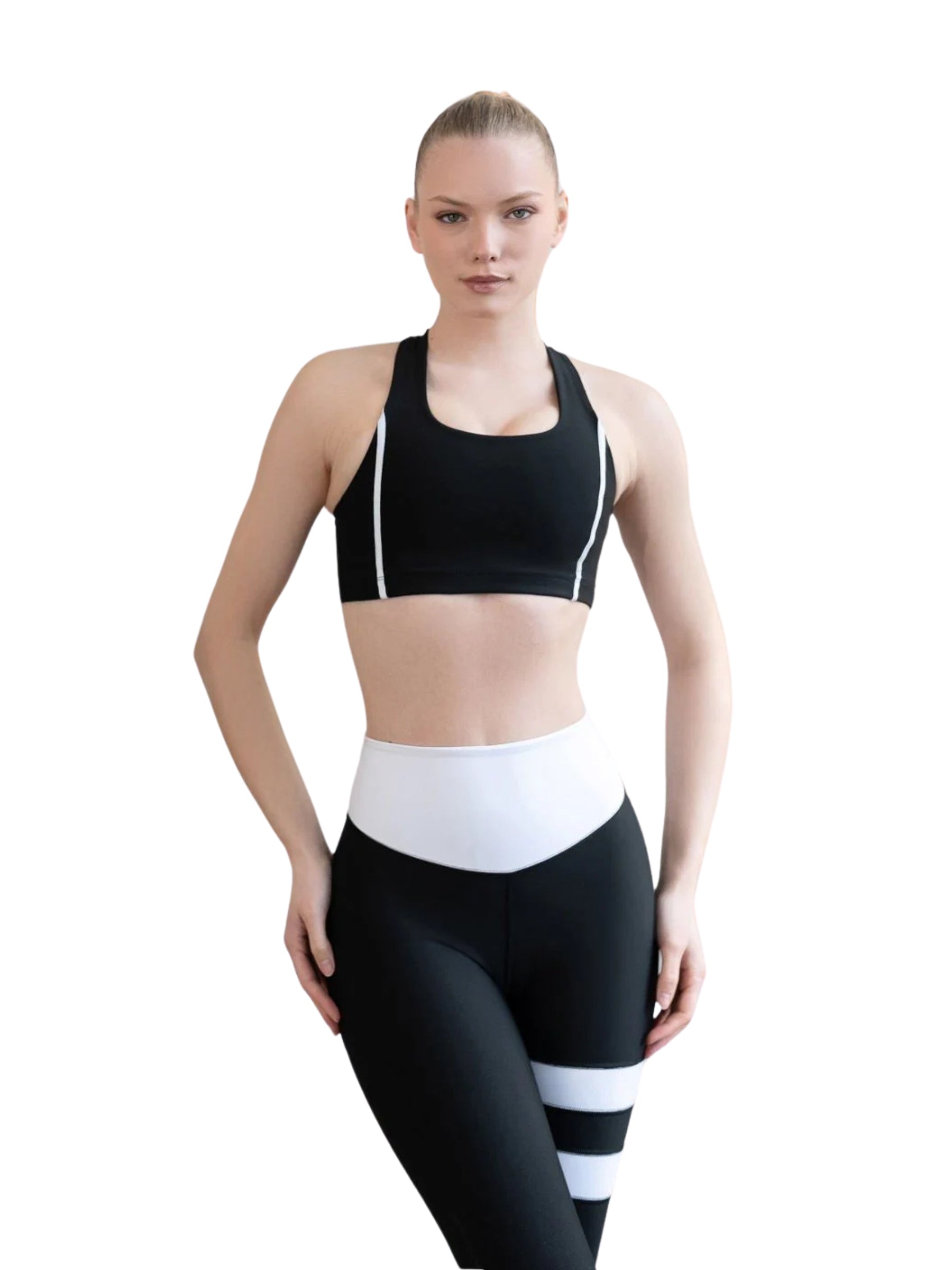 475 Menton Sport Bra in Schwarz Dancing Queens