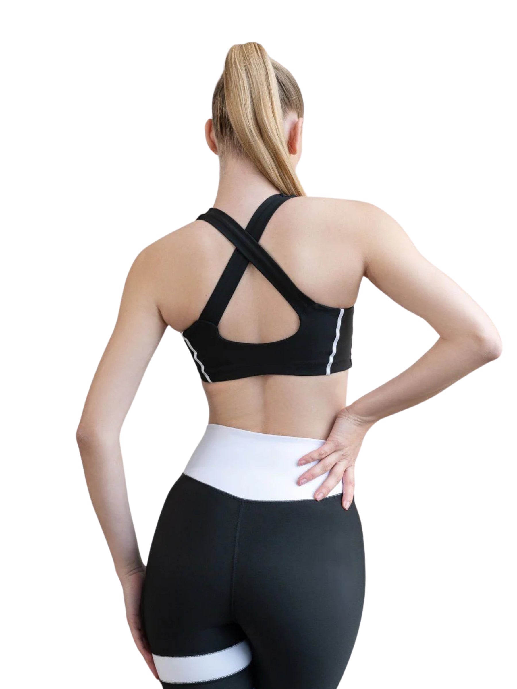 475 Menton Sport Bra in Schwarz Dancing Queens
