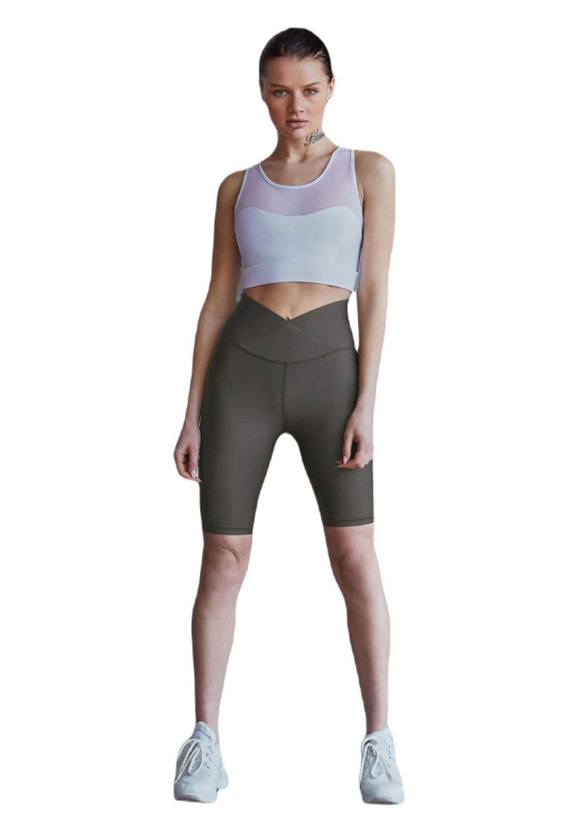 203 Spor Bra Tulle Detailed in Weiss Dancing Queens