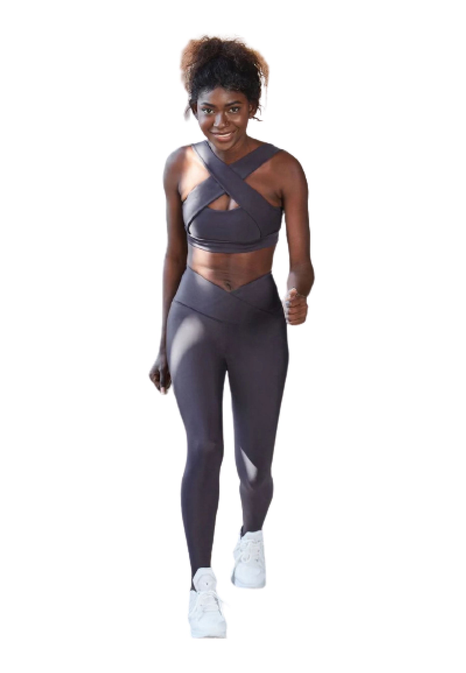 206 Decoltée Sport Bra in Antrazit Dancing Queens