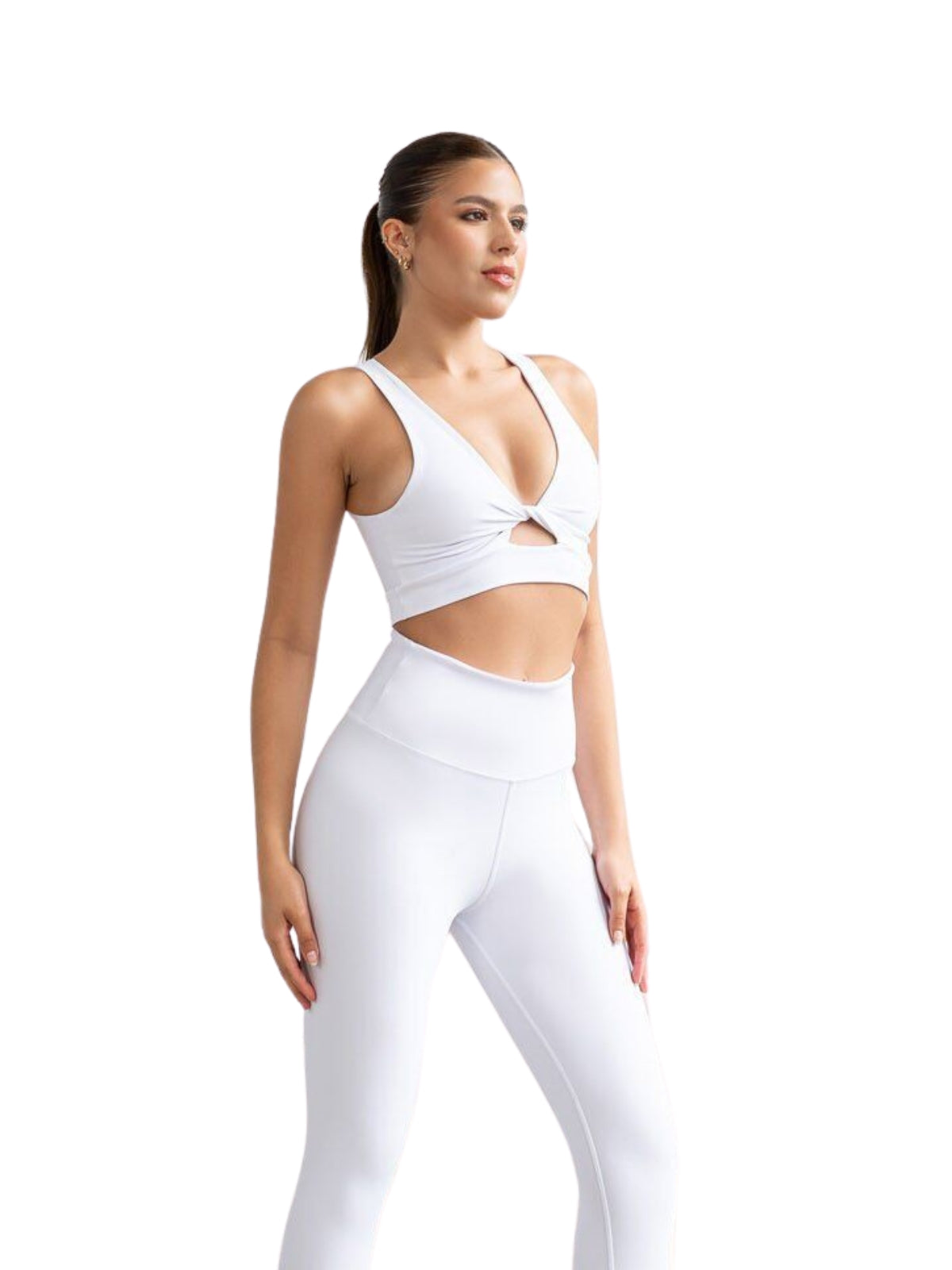 502 Sport Bra in Weiss Dancing Queens