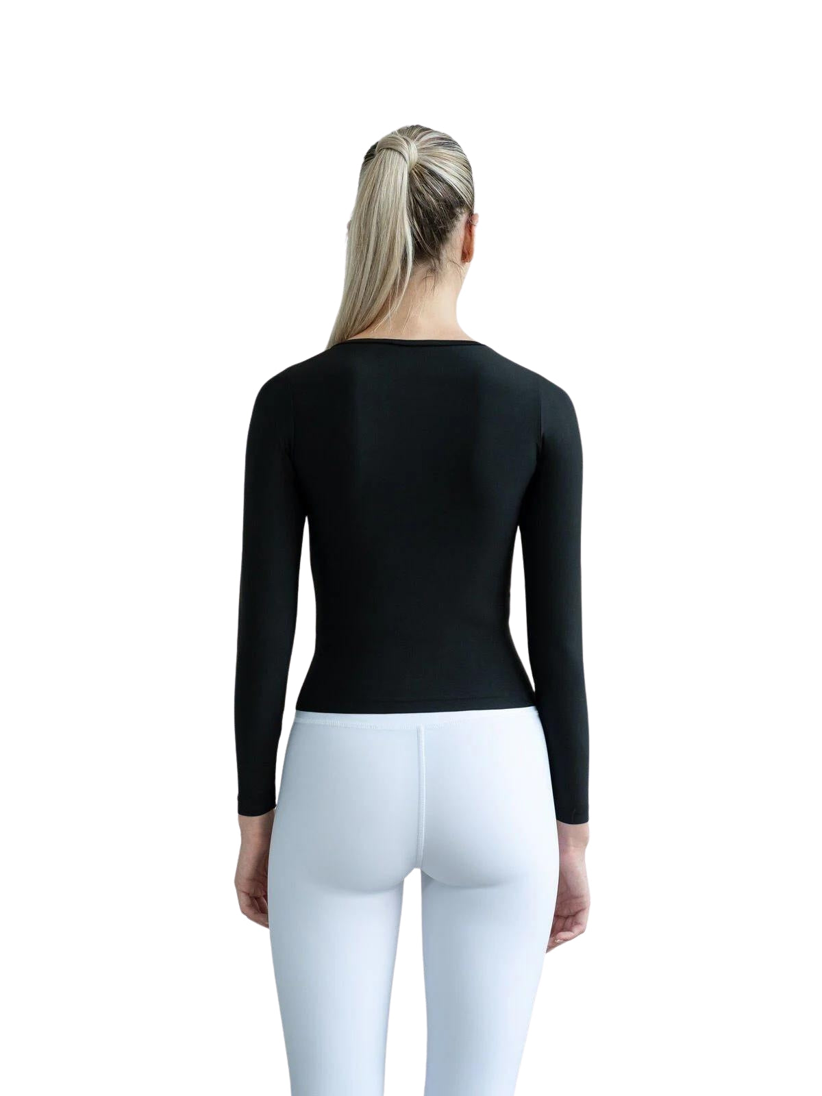091 Langarm Top in Schwarz Dancing Queens