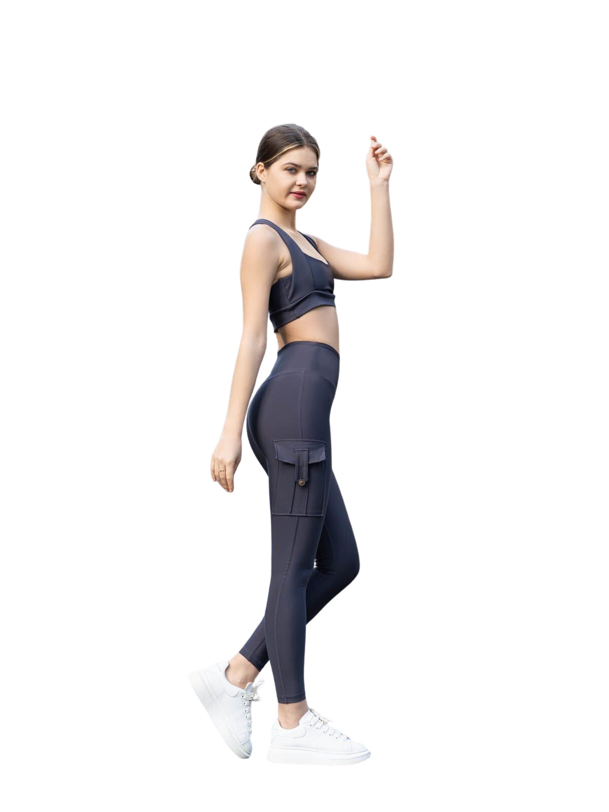 317 Leggings mit Taschen in Anthrazit Dancing Queens
