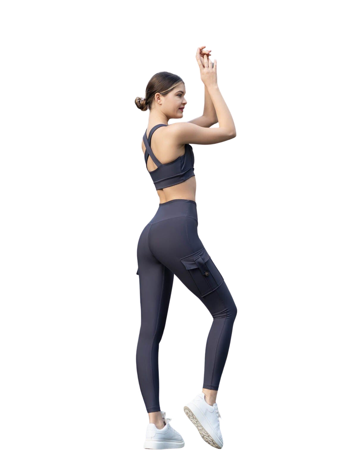 317 Leggings mit Taschen in Anthrazit Dancing Queens