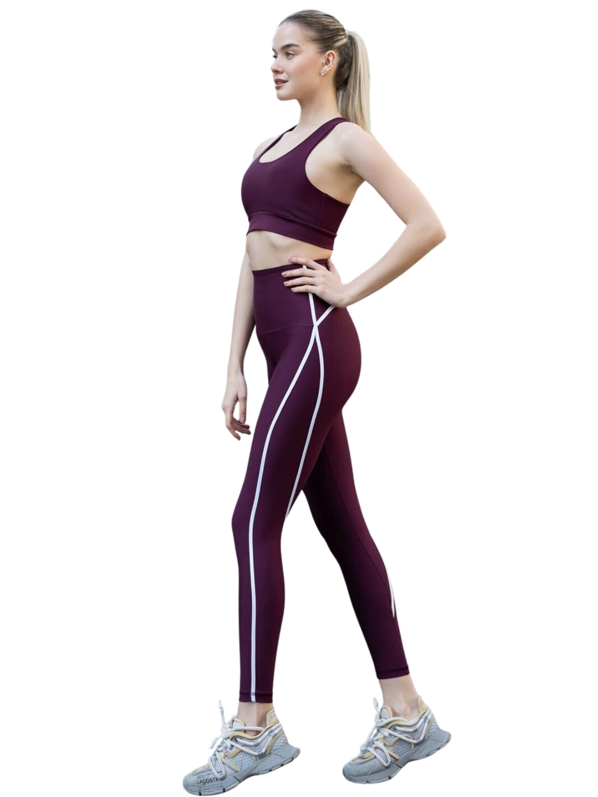 373 Menton Leggings in Dunkelviolett Dancing Queens
