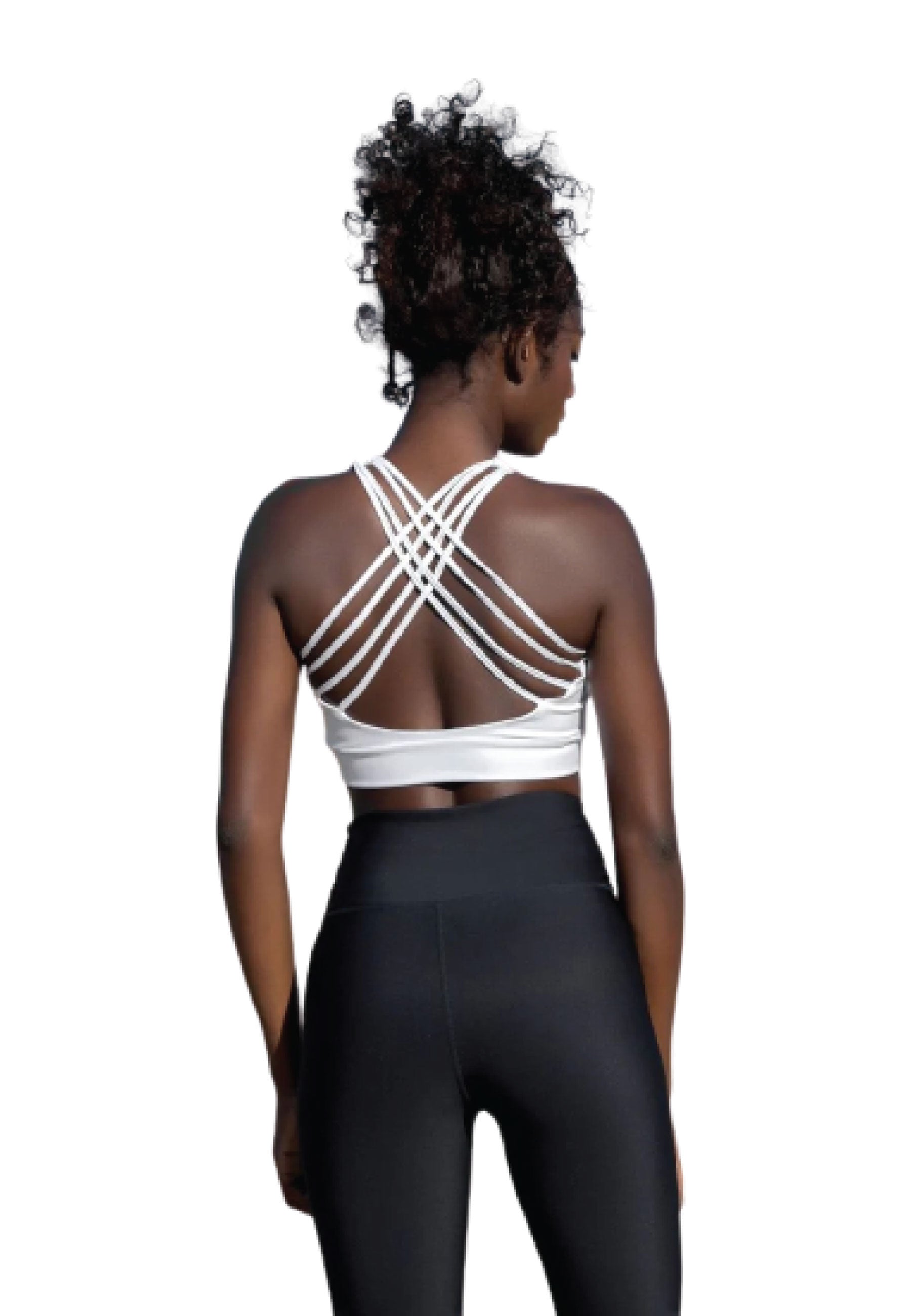 189 Sport Bra in Weiss Dancing Queens