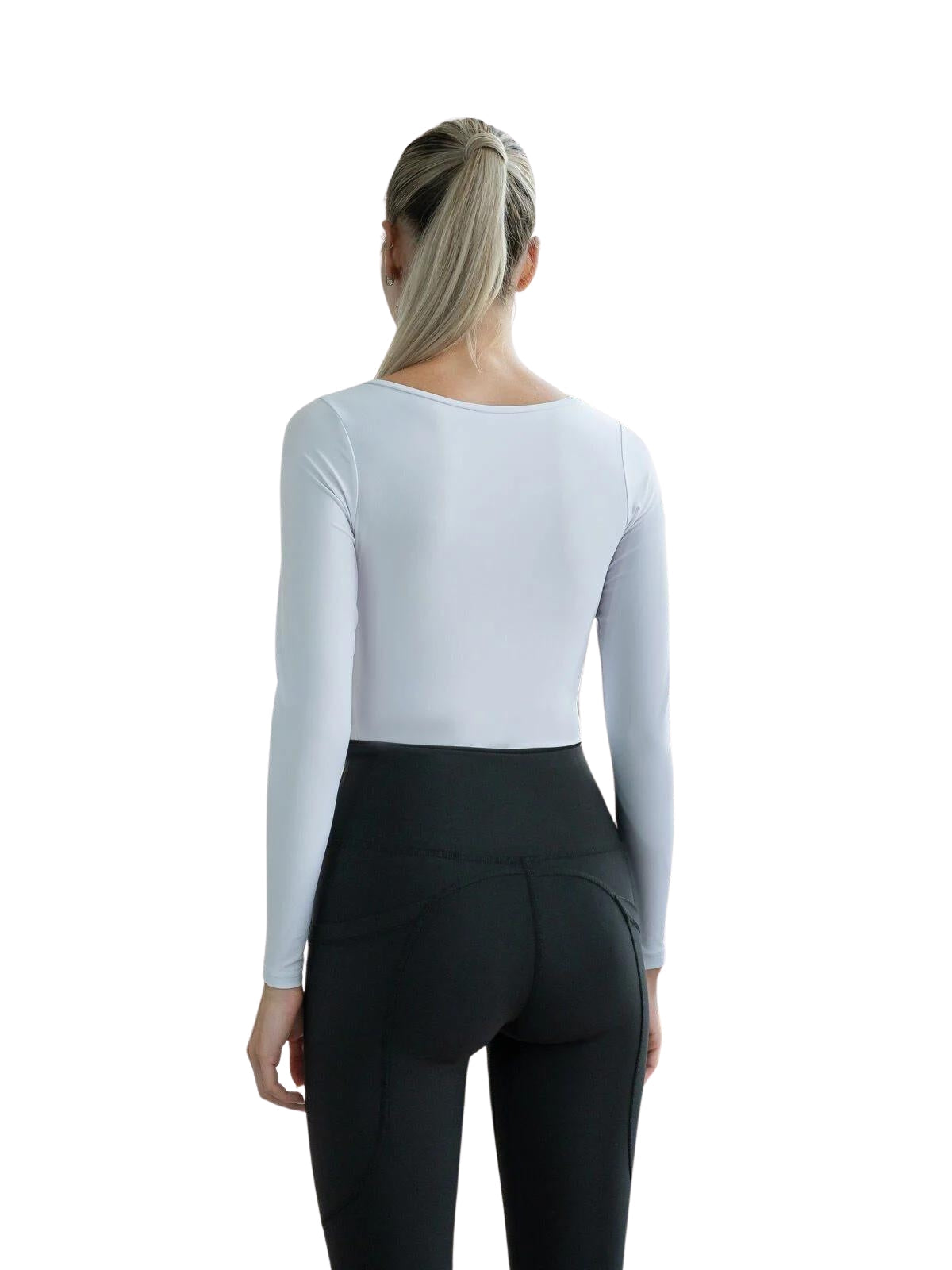 092 Langarm Top in Weiss Dancing Queens