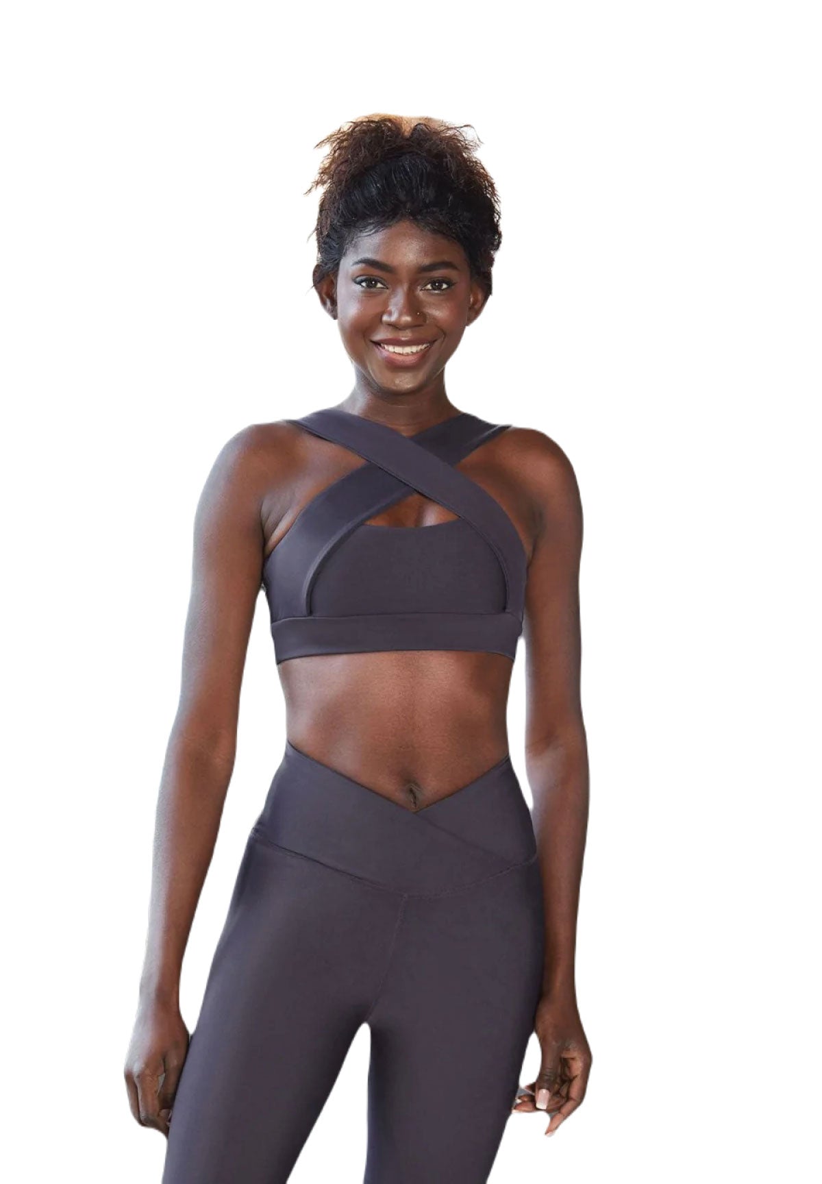 206 Decoltée Sport Bra in Antrazit Dancing Queens