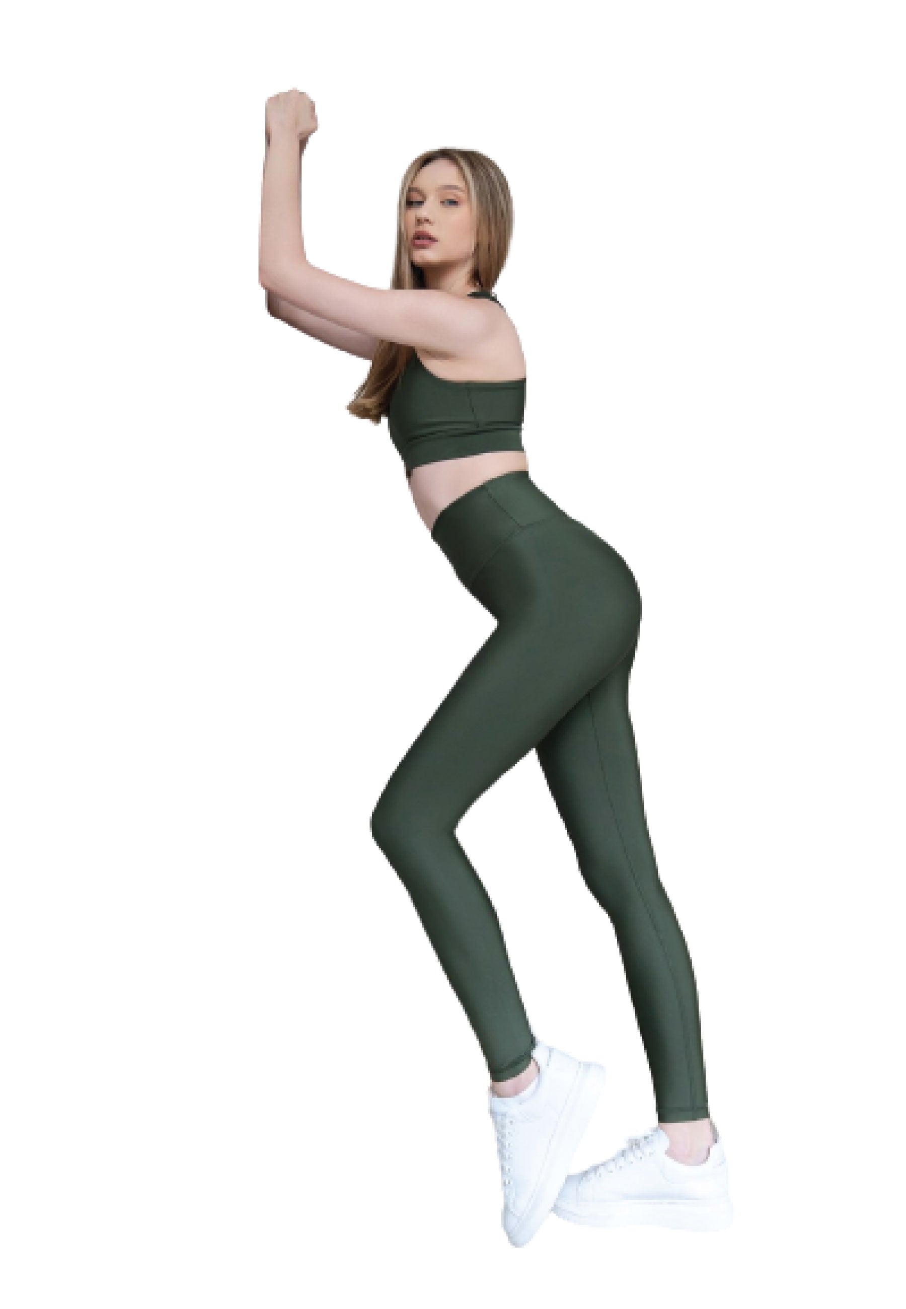 736 Scrunch Butt Leggings in Khaki Dancing Queens