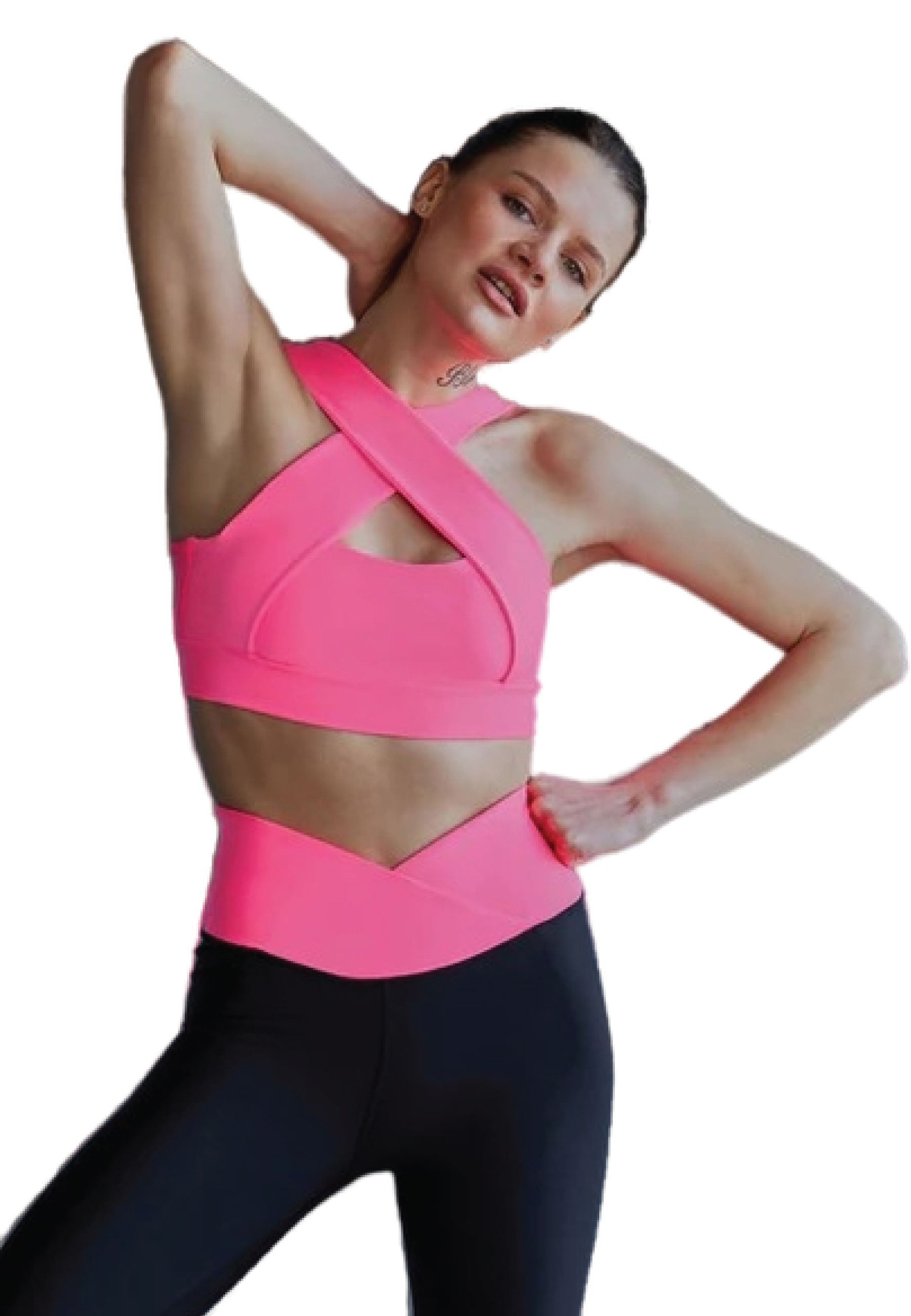 193 Decoltée Sport Bra in Pink Dancing Queens
