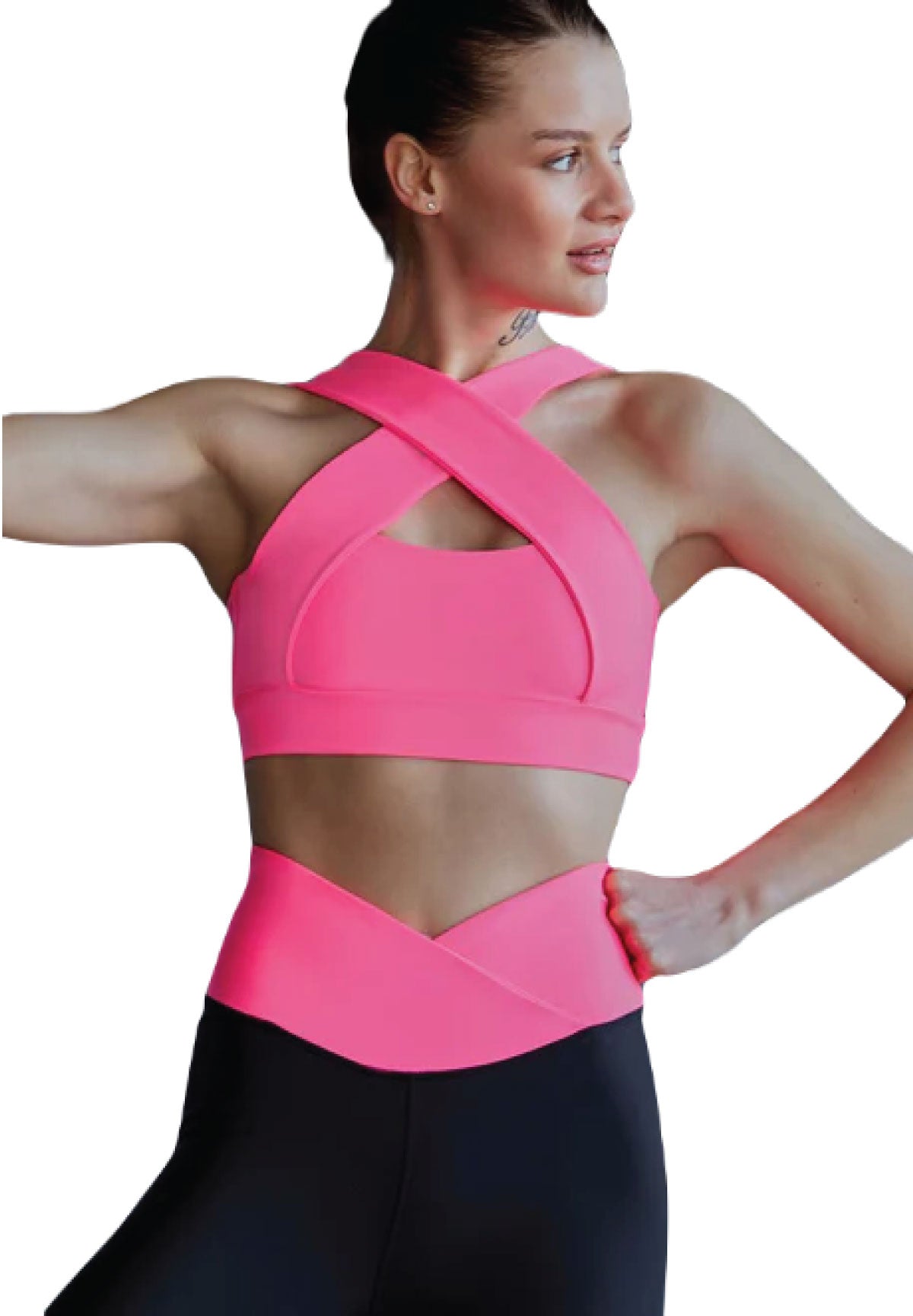 193 Decoltée Sport Bra in Pink Dancing Queens