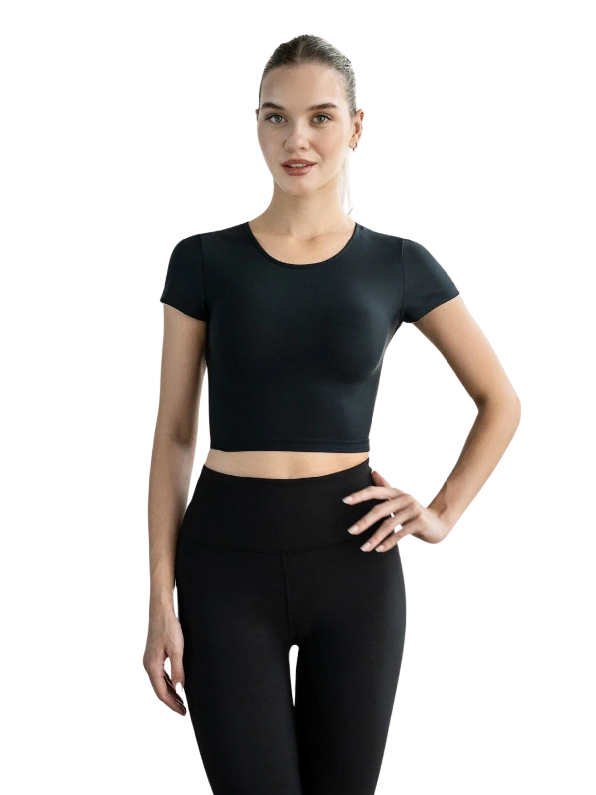 093 Larissa Sport Top in Schwarz Dancing Queens