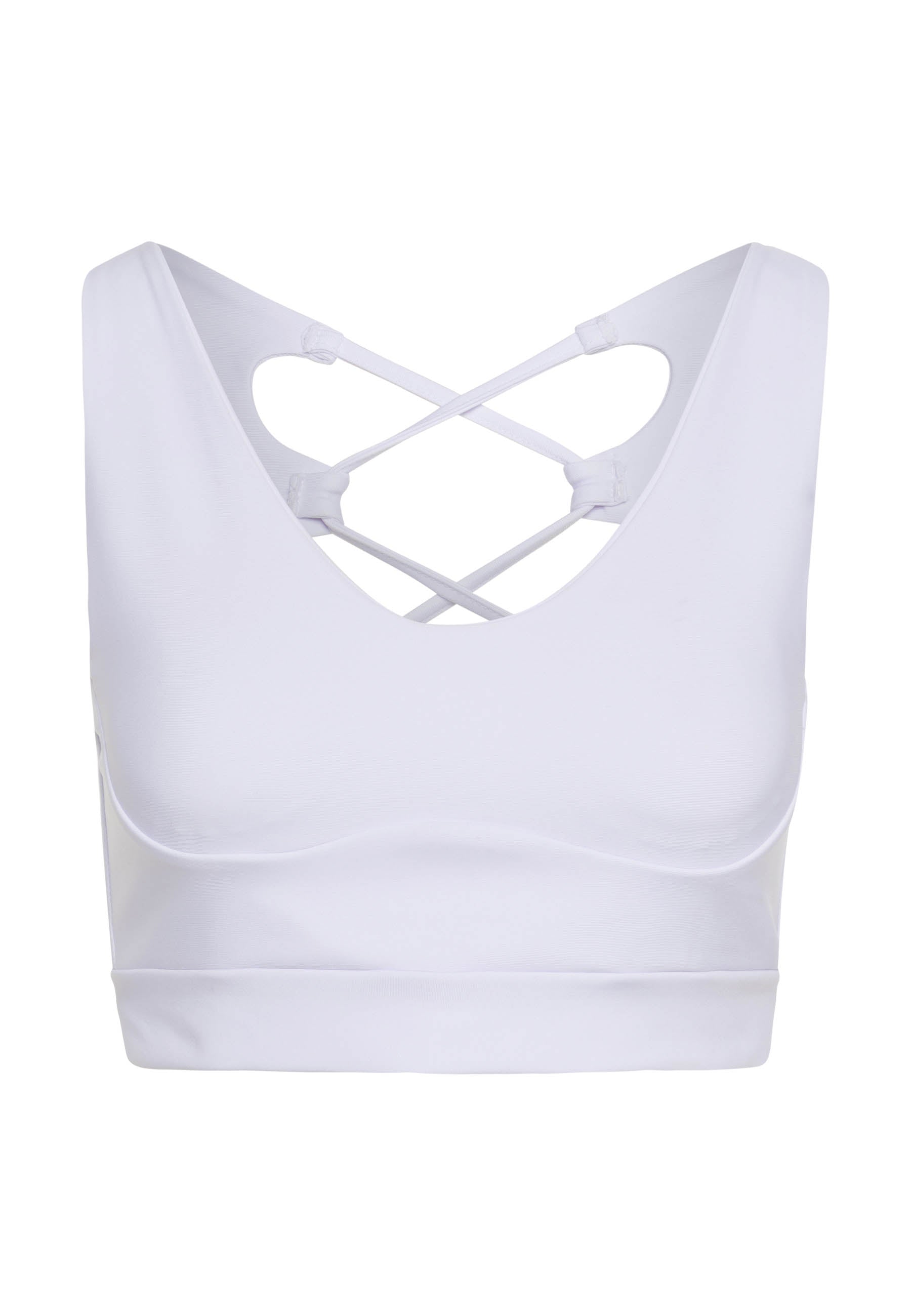150 Striped Sport Bra in Weiss Dancing Queens