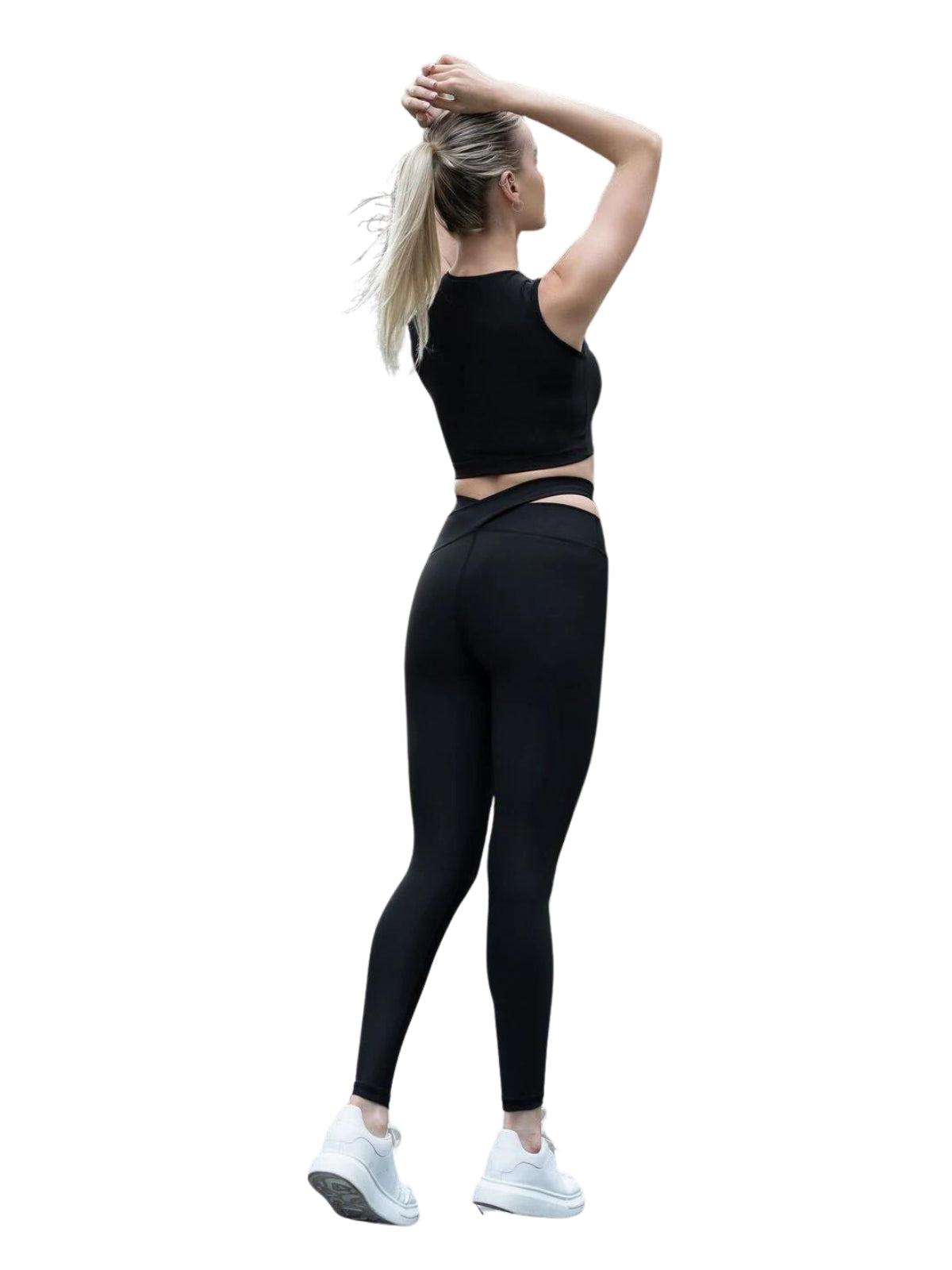 814 Extra High Waist Leggings mit Hüftausschnitt in Schwarz Dancing Queens