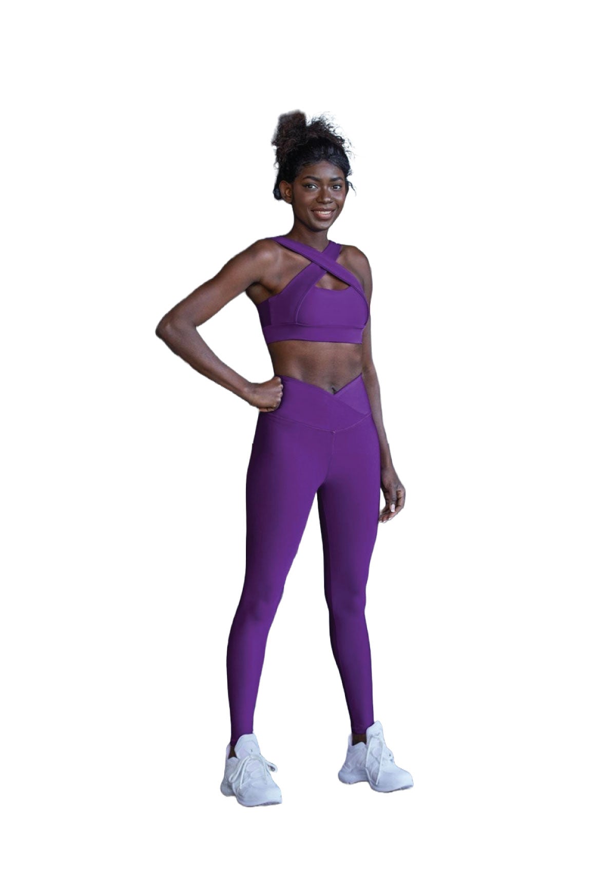 1042 Extra High Waist Leggings in Violett Dancing Queens