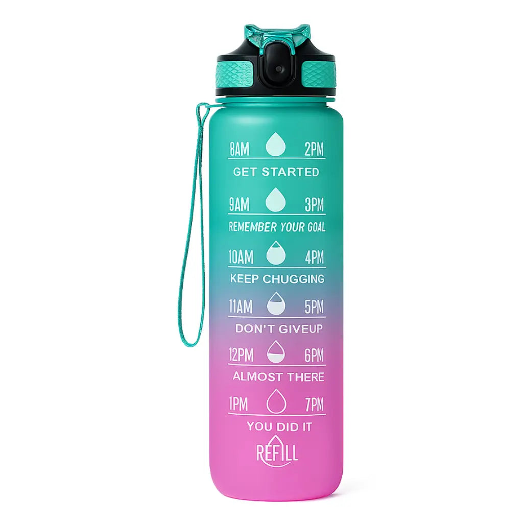 Gourde 1L graduée – Pour rester hydraté toute la journée Zeyo By Lea