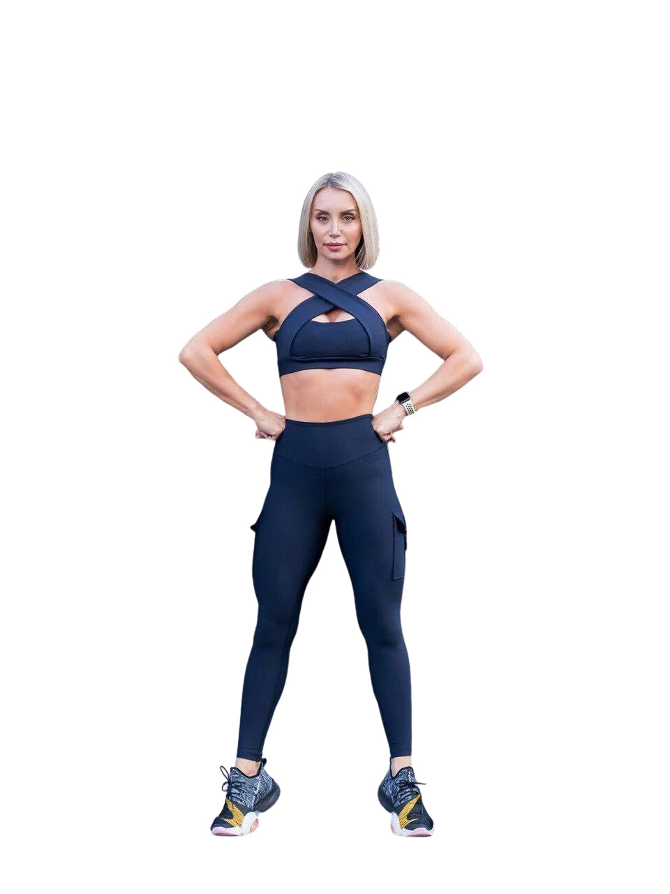 1141 Leggings mit Taschen in Navy Blau Dancing Queens