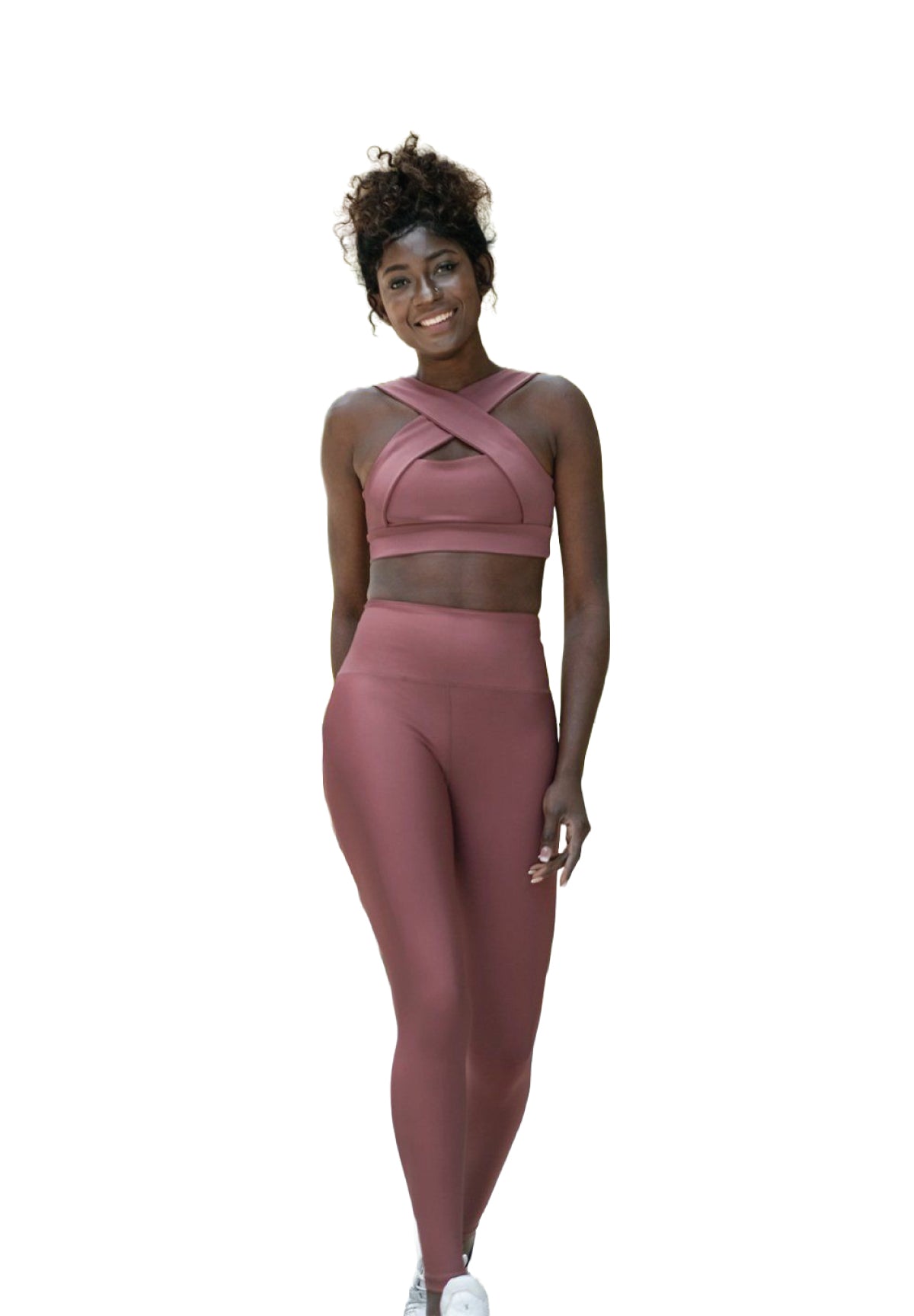 1095 High Waist Leggings in Dark Rosé Dancing Queens