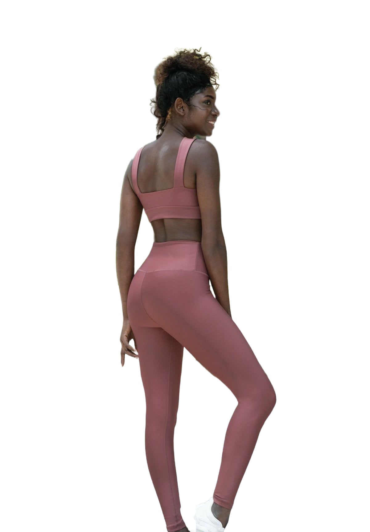 1095 High Waist Leggings in Dark Rosé Dancing Queens