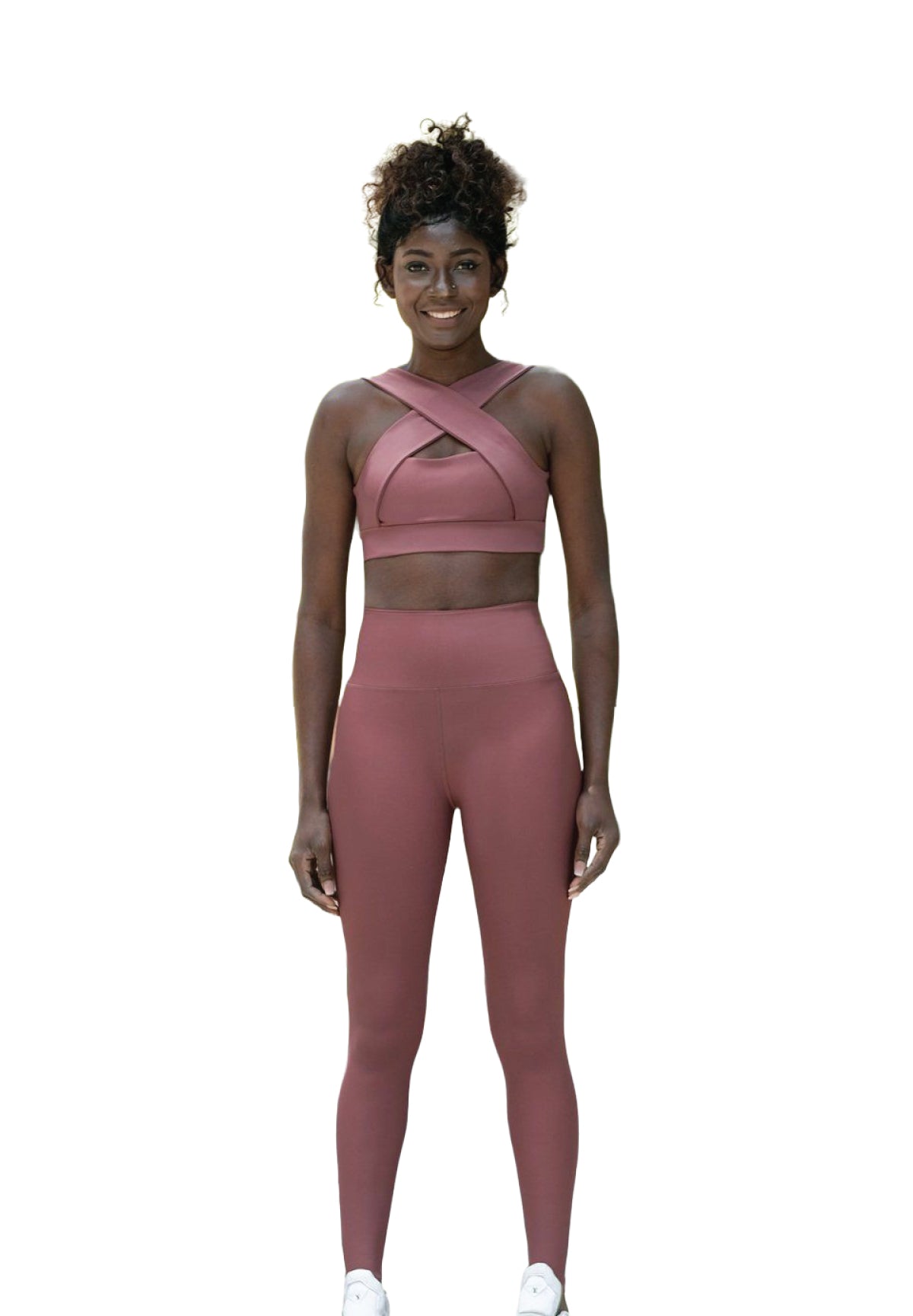 1095 High Waist Leggings in Dark Rosé Dancing Queens