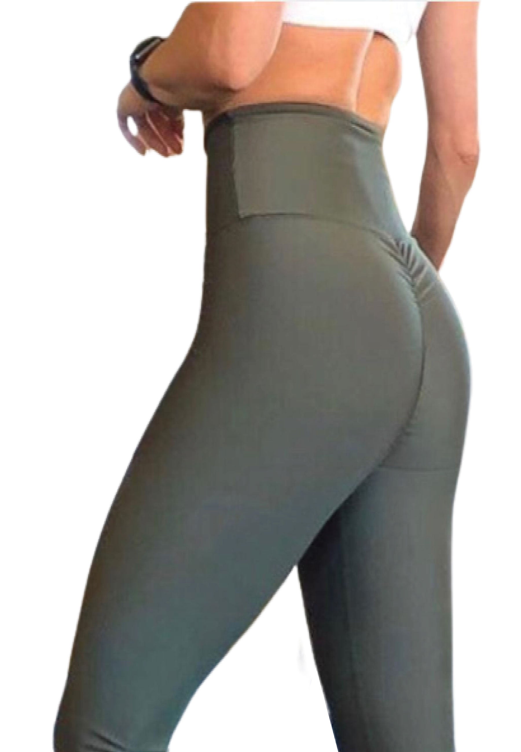 736 Scrunch Butt Leggings in Khaki Dancing Queens
